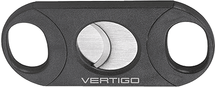 Vertigo by Lotus Big Boy Black Cigar Cutter 64 Ring Gauge - Double Blade Black