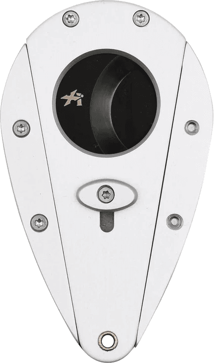 Xikar Xi1 Cigar Cutter (Silver with black blades) Silver & black
