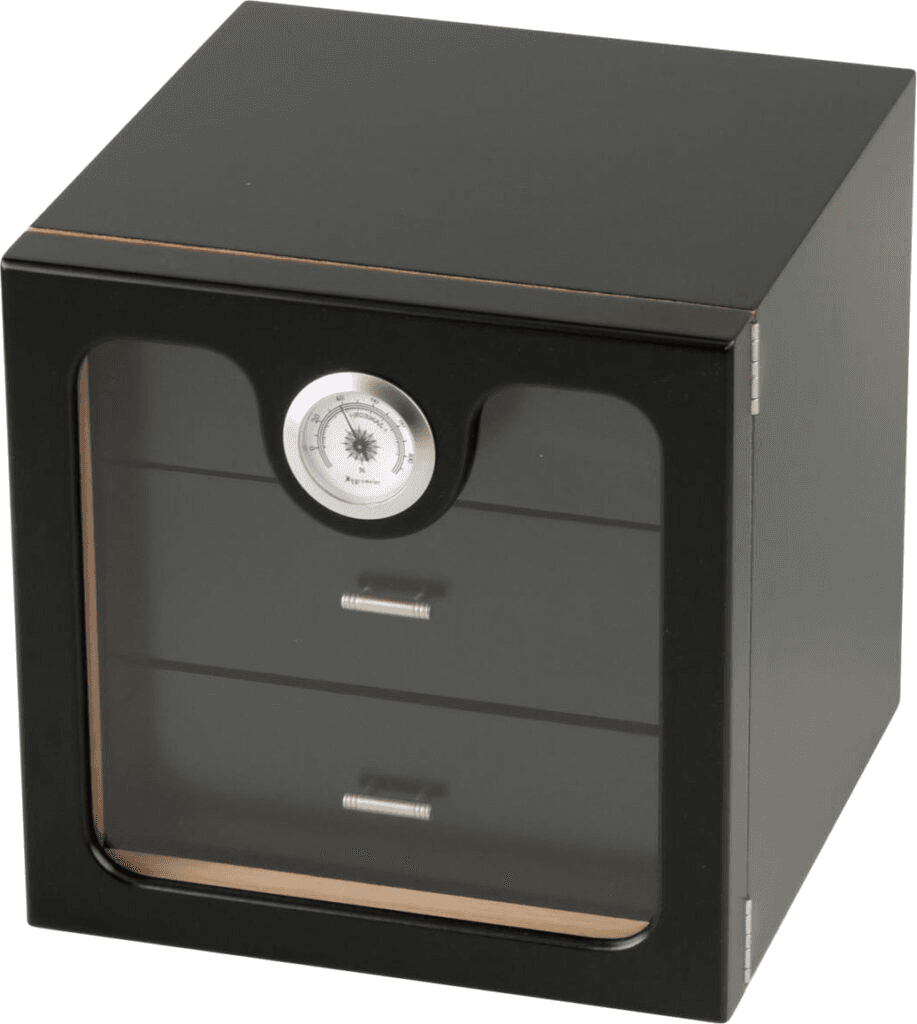 Hauser Humidor Black Cabinet (50 Cigars) Black